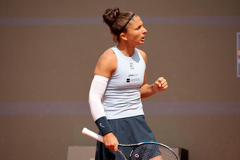 Un'esultanza di Sara Errani (foto FITP)