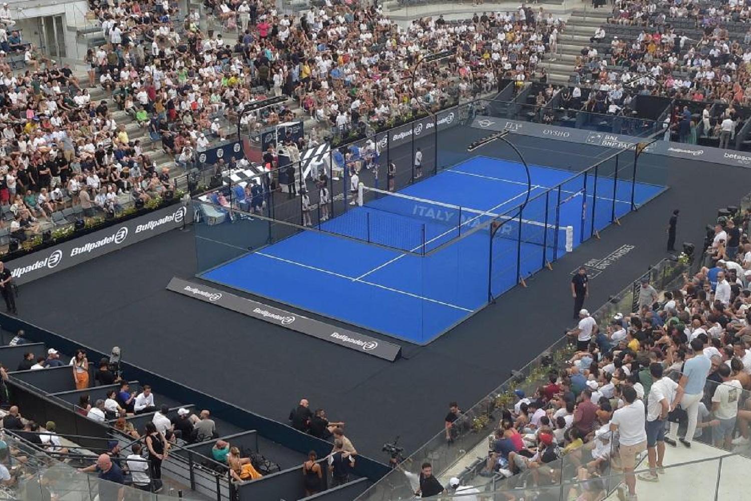 Un'immagine del Foro Italico in occasione del BNL Italy Major Premier Padel (Foto FITP)