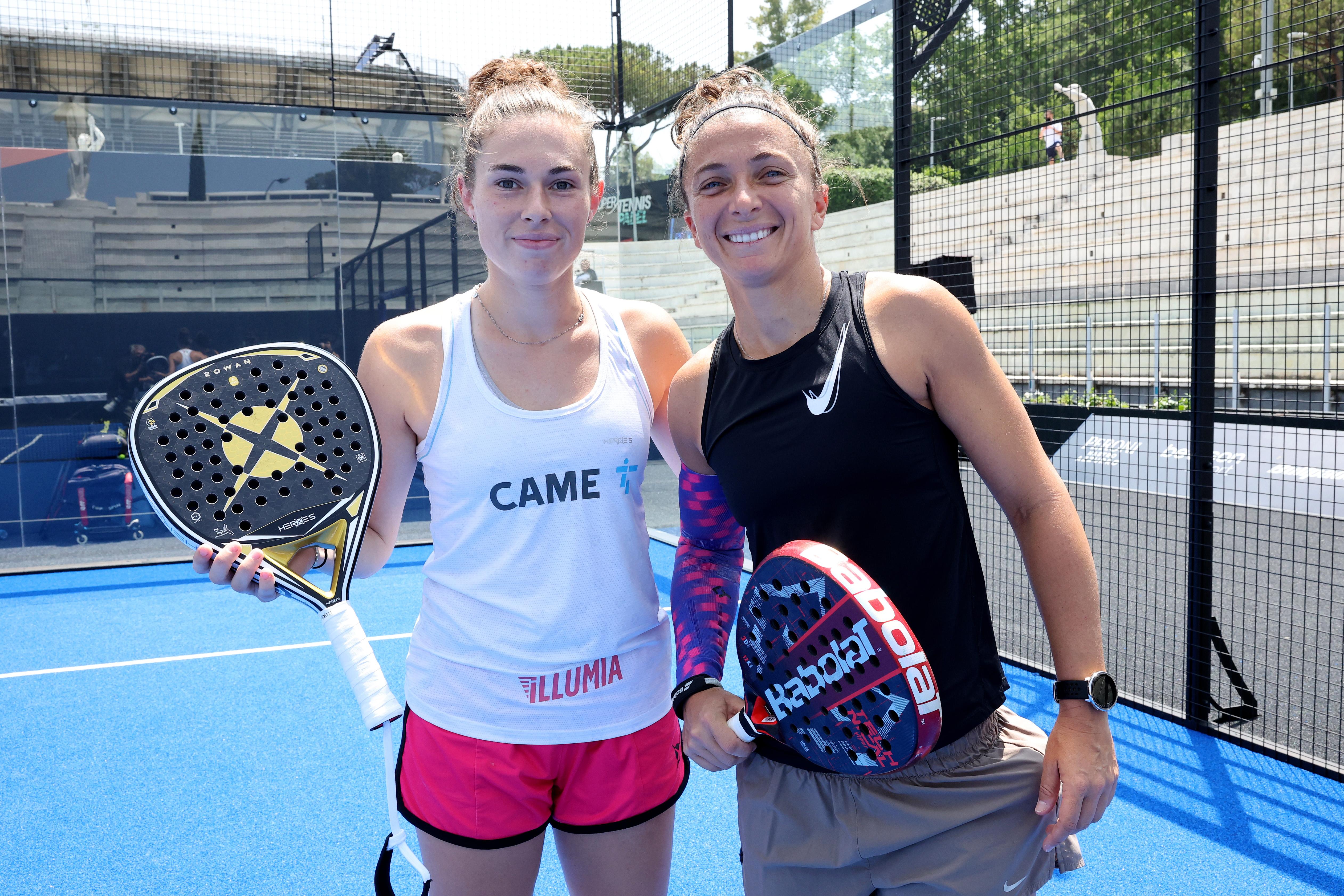 Errani al BNL Italy Major: il primo allenamento sul Pietrangeli